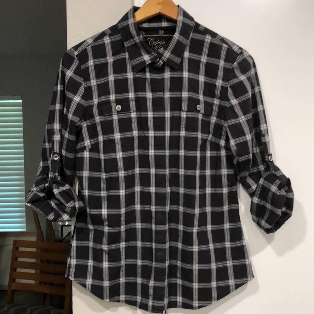 CALVIN KLEIN Jeans Women’s Button Down w/Stretch